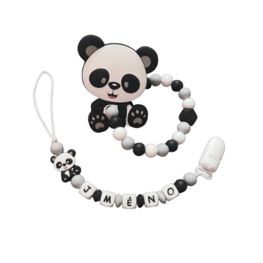 Panda černá/světle šedá