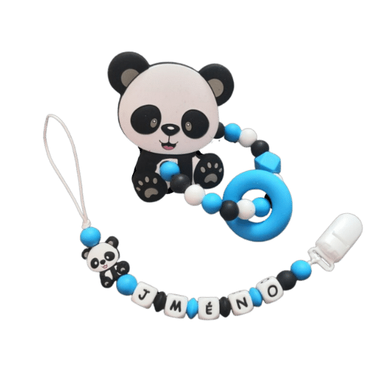 Panda černá/modrá