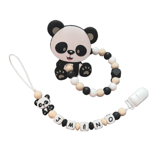 Panda černá/béžová