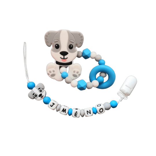 Pejsek šedá/modrá